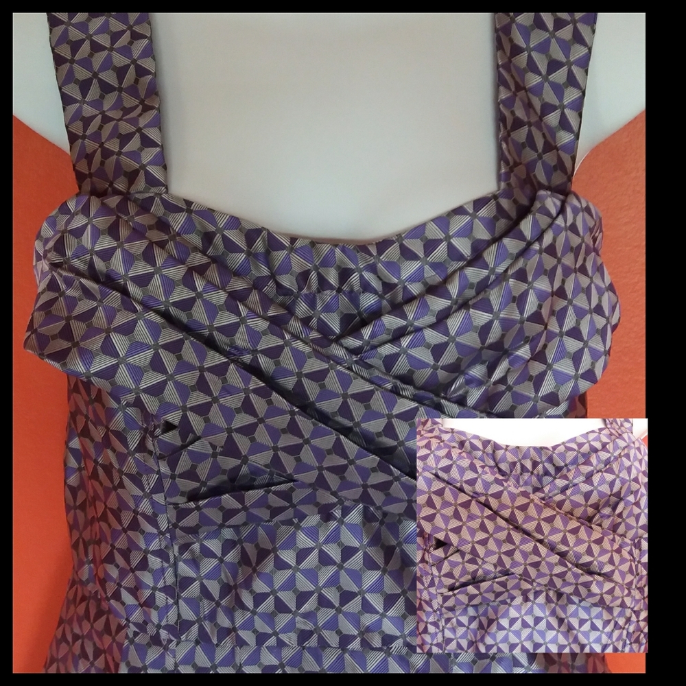 New eShakti Jacquard Geo Print Dress - Picture 5 of 10